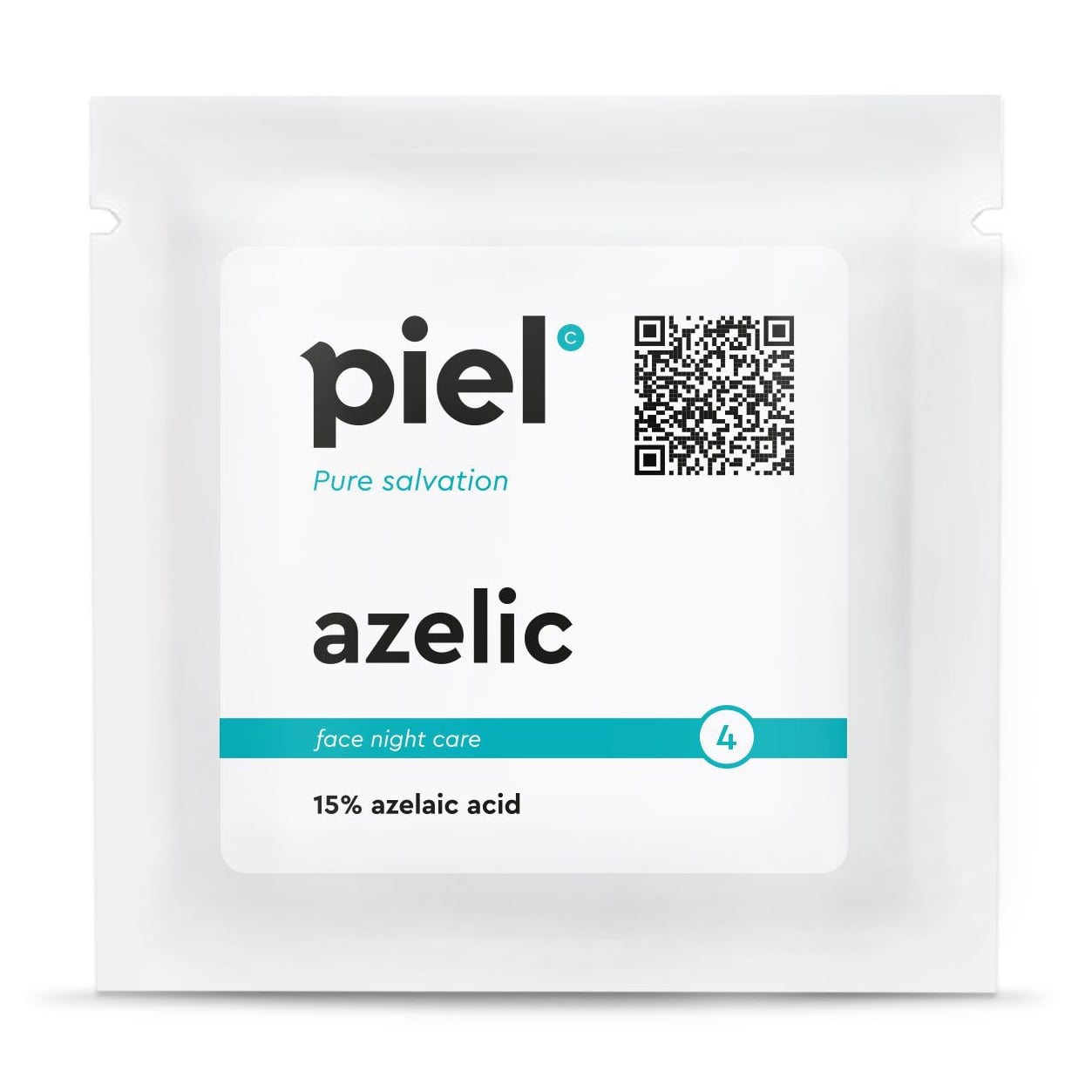 Нічна сироватка для обличчя Piel Cosmetics Pure Salvation Face Night Care з азелаїновою кислотою 15%, 2 мл (саше)